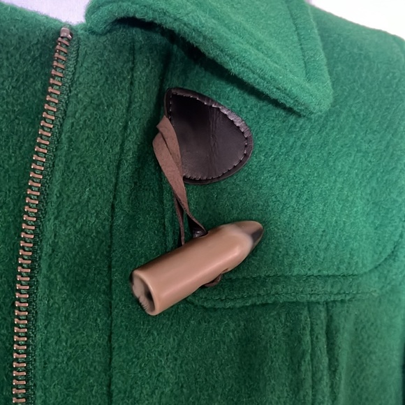 Talbots emerald green wool toggle coat - Picture 2 of 10